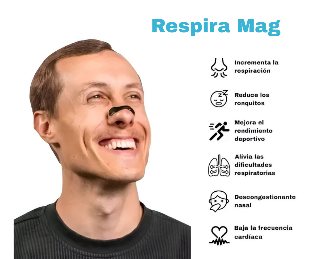 Respira Mag | Tiras Nasales Con Imanes