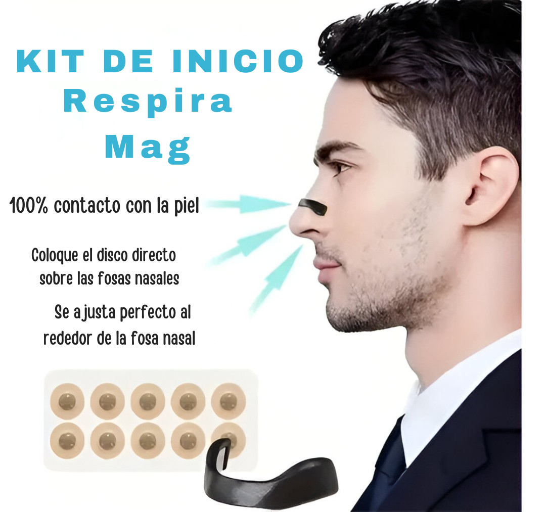 Respira Mag | Tiras Nasales Con Imanes